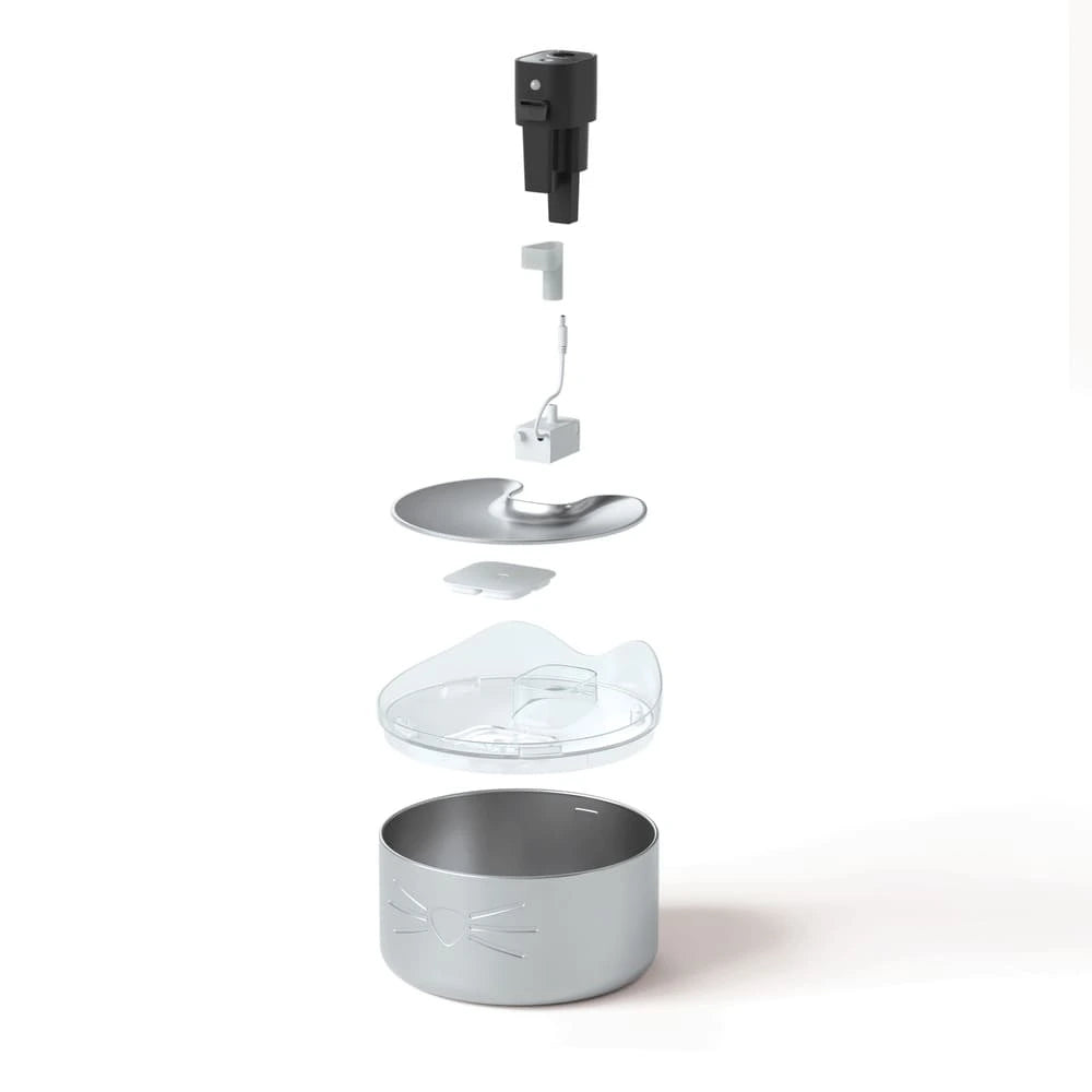 Fuente Sin Cables Catit PIXI de Acero inoxidable UVC