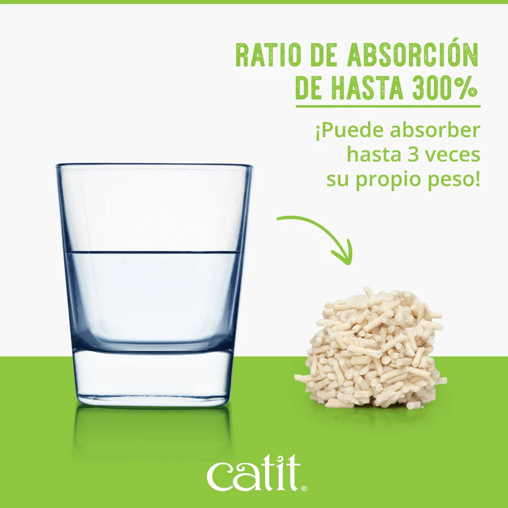 Arena para Gatos Aglomerante de Cáscara de Guisante Catit Go Natural
