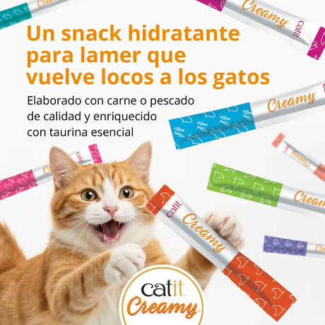 Snacks cremosos para gatos Catit Creamy – 4 Tubos