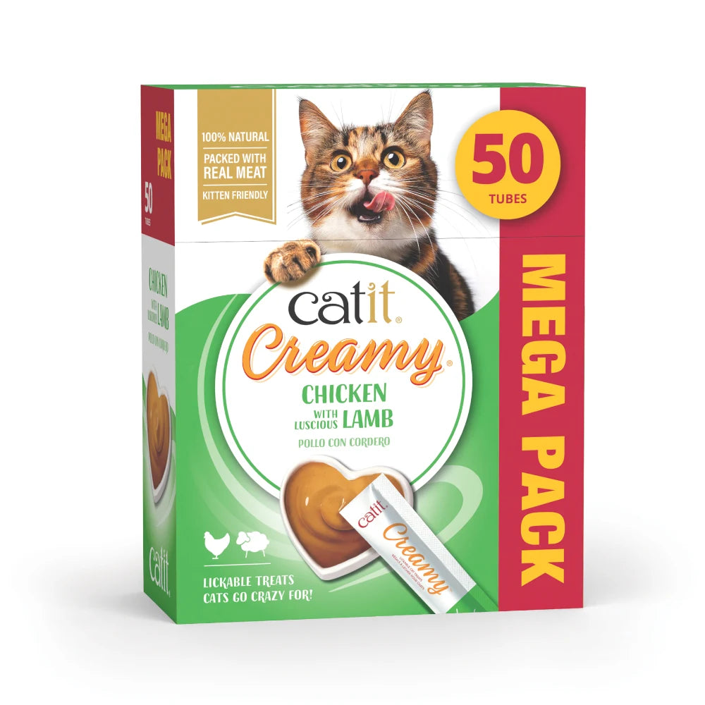 Snacks cremosos para gatos Catit Creamy – 50 Tubos
