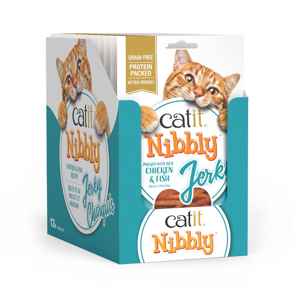 Snacks masticables para gatos Catit Nibbly Jerky