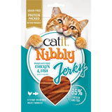 Snacks masticables para gatos Catit Nibbly Jerky