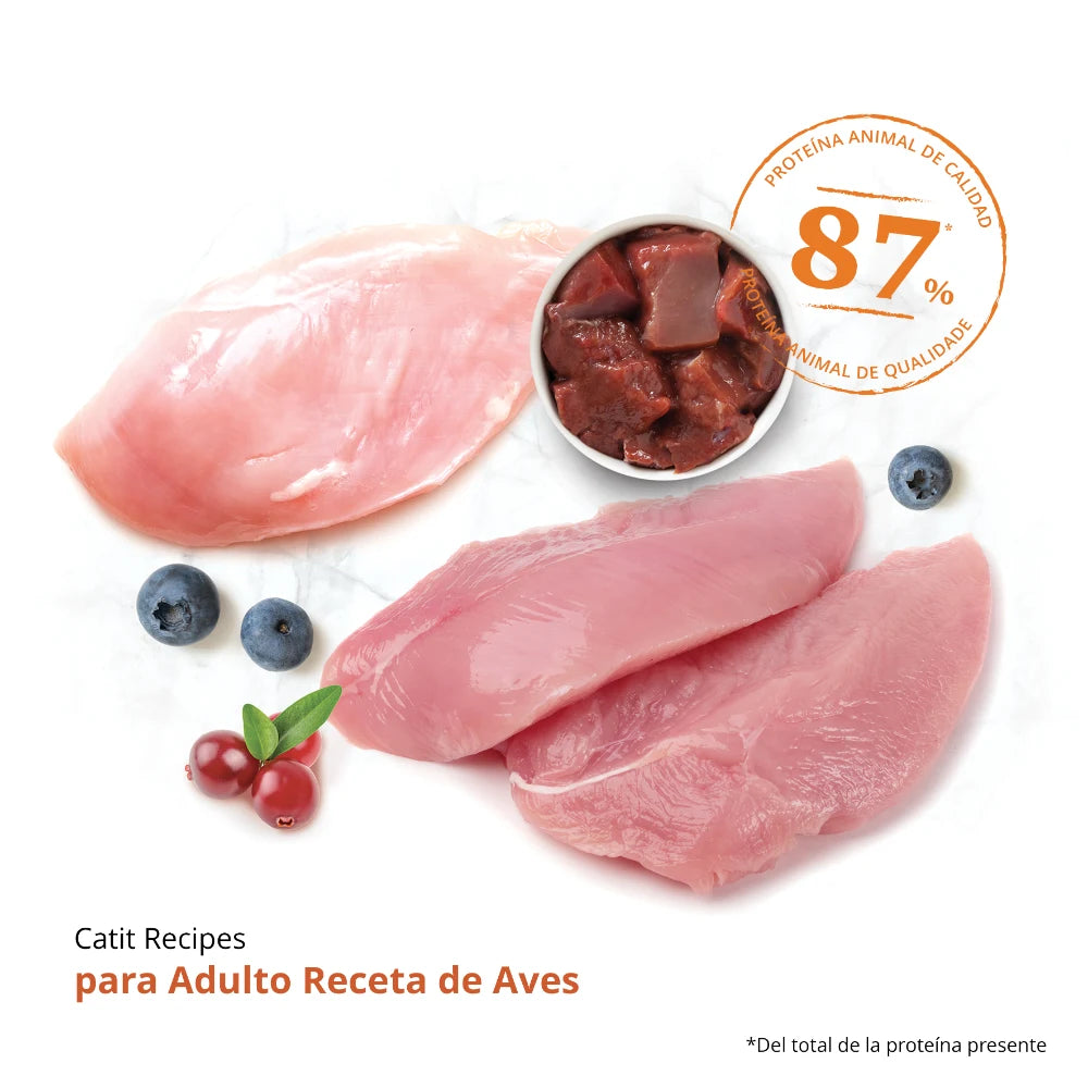 Pienso para gatos quisquillosos Catit Recipes - Receta de Aves para ADULTO