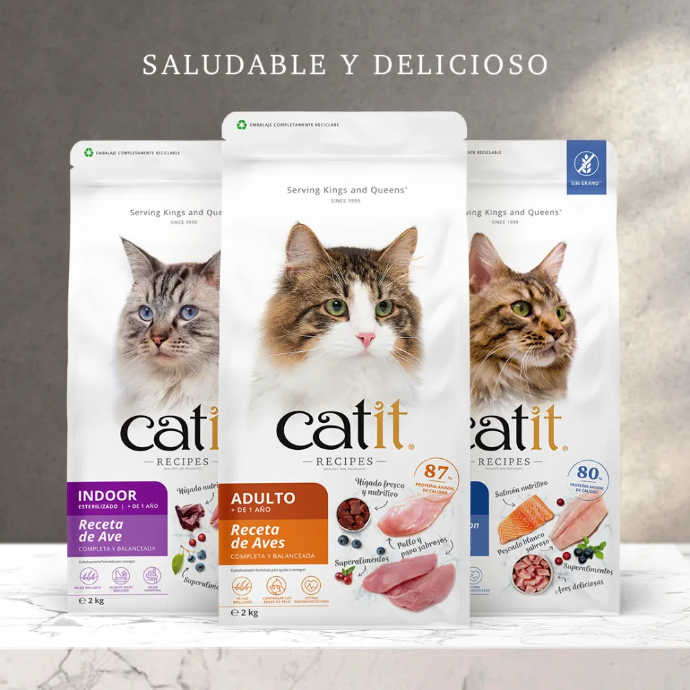 Pienso para gatos quisquillosos Catit Recipes - Receta de Aves para ADULTO