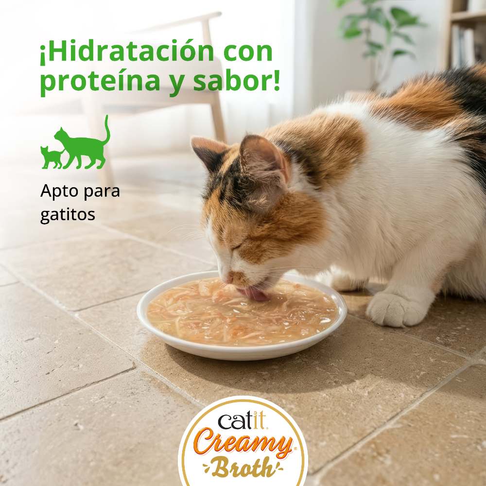 Catit Creamy Broth Pollo