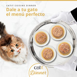Tarrina de pollo de doble capa para gatos Catit Cuisine Dinner