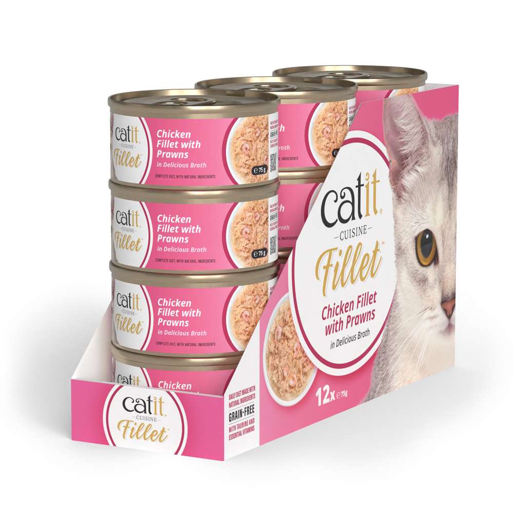 Pollo desmenuzado para gatos Catit Cuisine Fillet