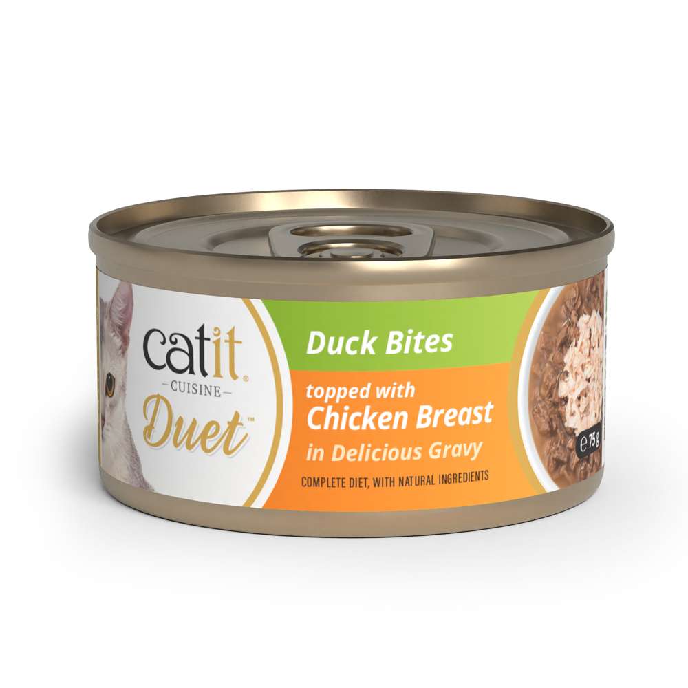 Dúo de carne con toppings para gatos Catit Cuisine Duet