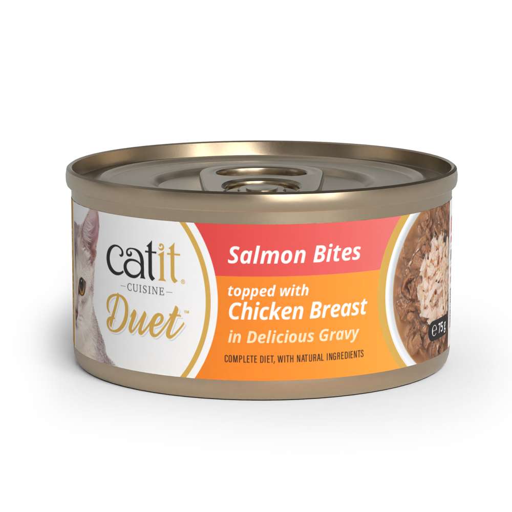 Dúo de carne con toppings para gatos Catit Cuisine Duet