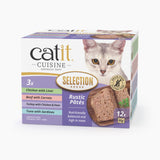 Catit Cuisine Selection Paté para Gatos - Pack Variado de 12