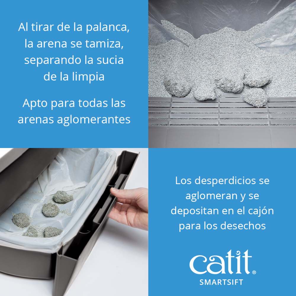 Arenero Auto Limpiable para gatos Catit Smartsift