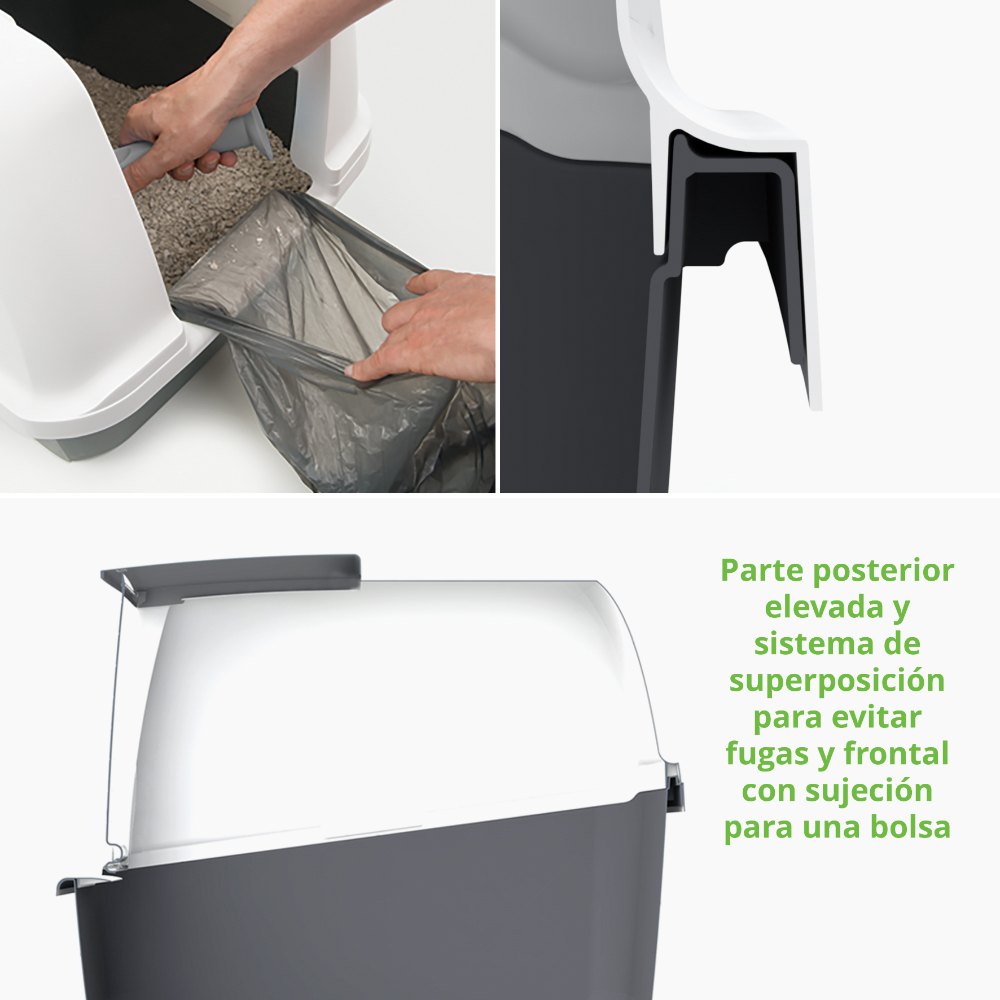 Arenero cerrado para gatos con control de olores Catit Airsift
