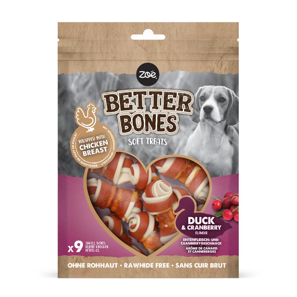 Snacks suaves envueltos en pollo para perros Zoë Better Bones