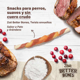 Twists envueltos en pollo para perros Zoë Better Bones Pack de 27