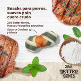 Huesitos suaves envueltos en pollo para perros Zoë Better Bones Pack de 9