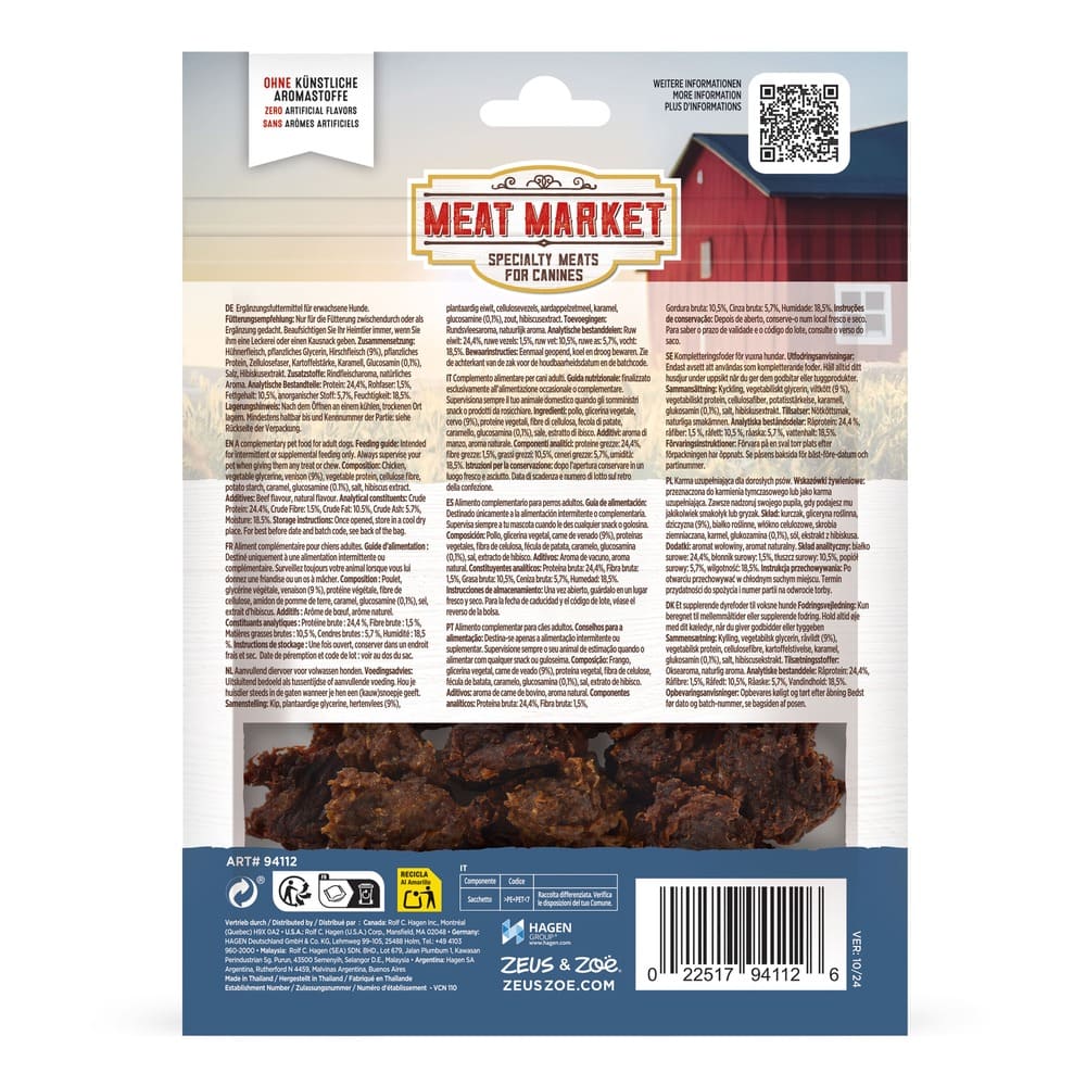 Snacks Zoë Meat Market para perros