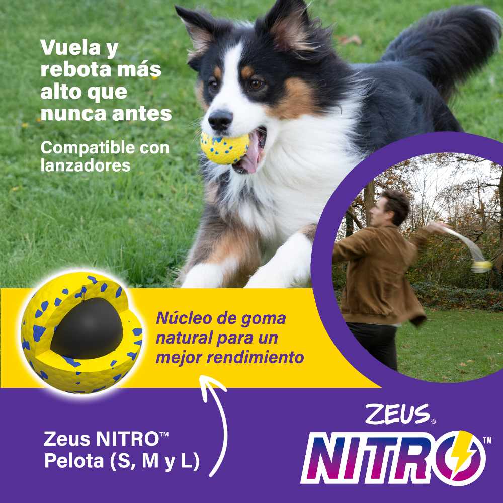 Zeus Nitro Pelotas ligeras y resistentes con núcleo de goma