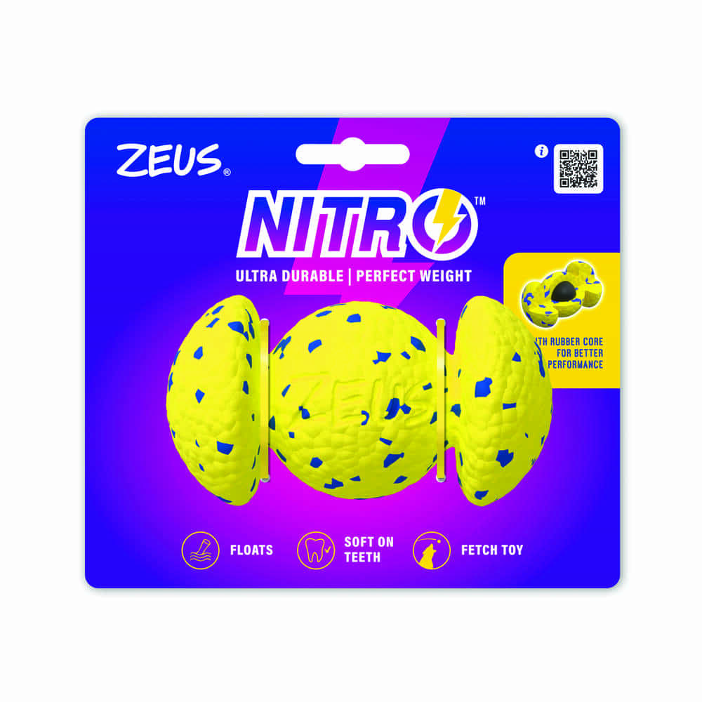 Zeus Nitro Pelota-Mancuerna ligera y resistente con núcleo de goma