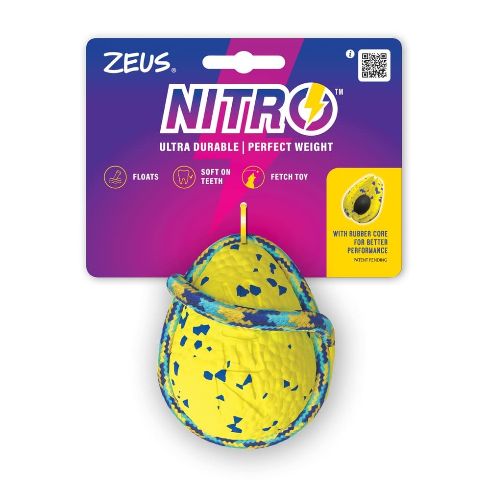 Zeus Nitro Pelota con Cuerda ligera y resistente con núcleo de goma