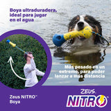 Zeus Nitro Boya con cuerda ligera y resistente con un extremo de goma