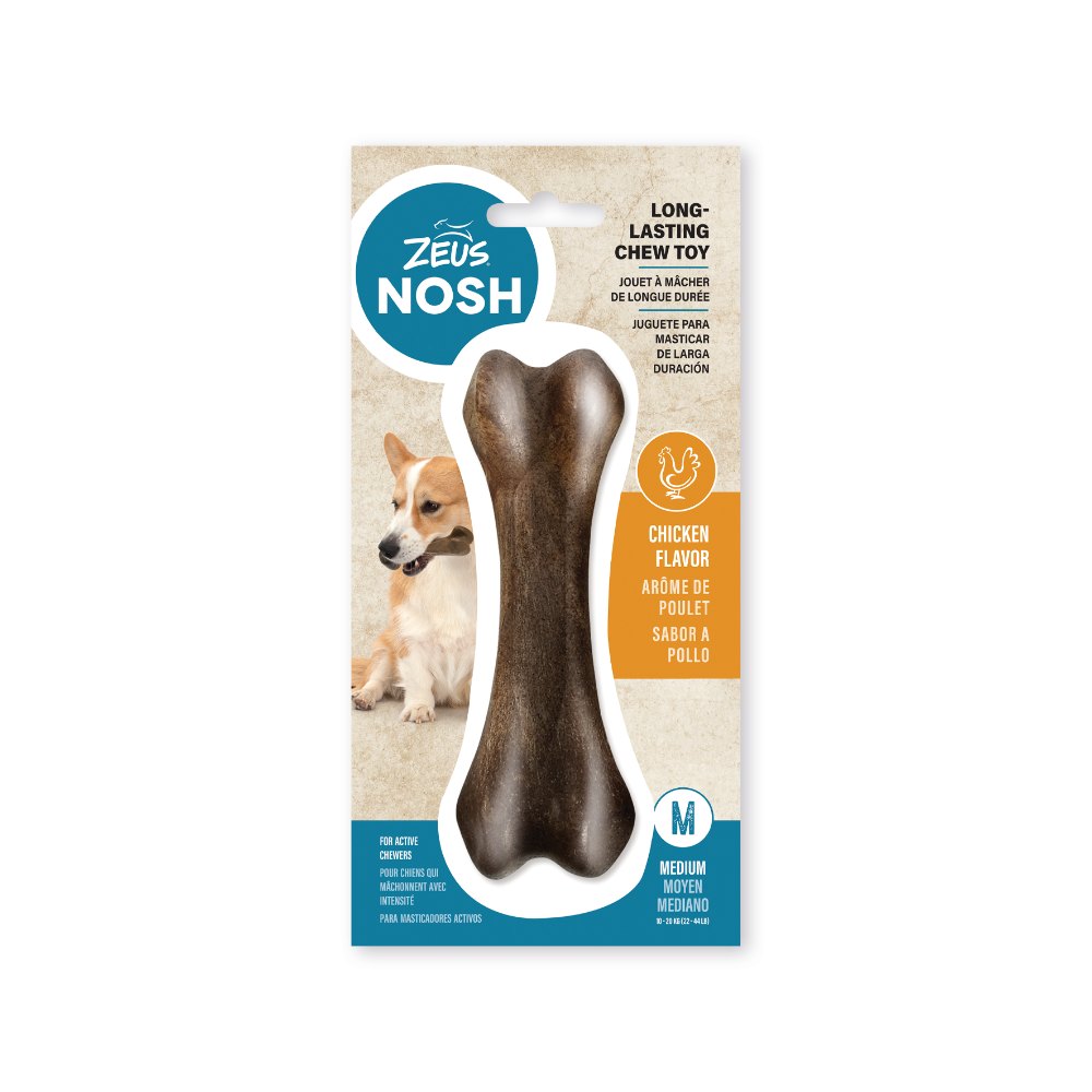 Hueso mordedor con aroma para perro Zeus Nosh Strong