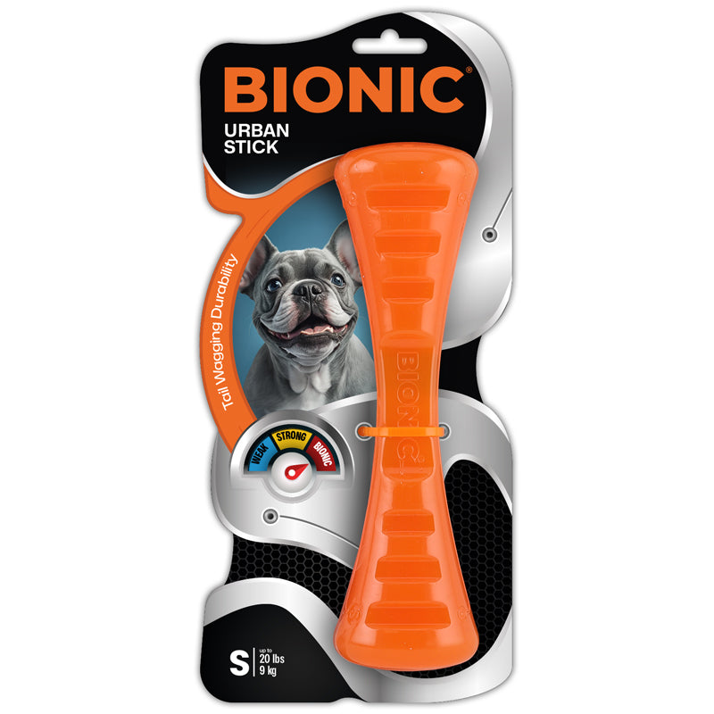 Juguetes ultra resistentes para perros BIONIC Urban Stick