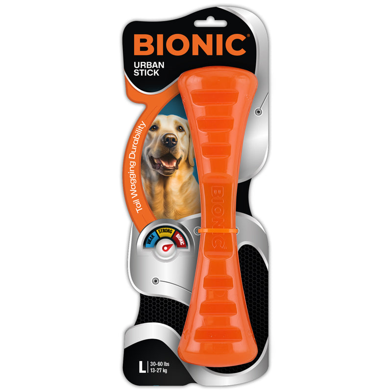 Juguetes ultra resistentes para perros BIONIC Urban Stick