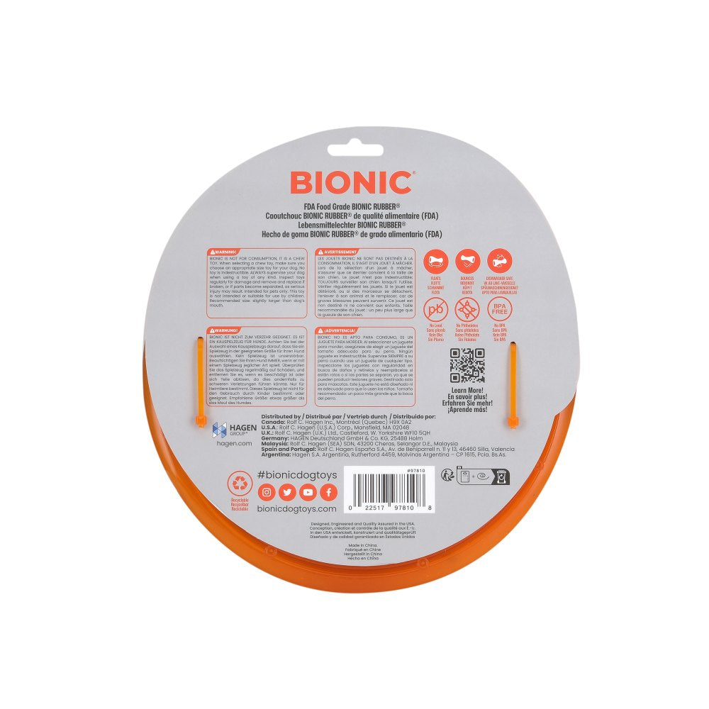 Juguete ultra resistente para perros BIONIC Toss-N-Tug