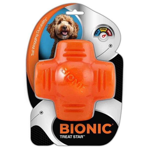 Juguete ultra resistente para perros BIONIC Treat Star