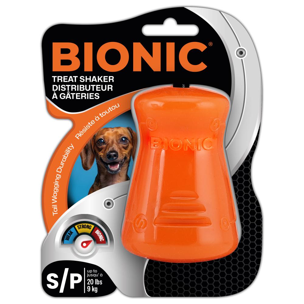 Juguetes ultra resistentes para perros BIONIC Treat Shaker