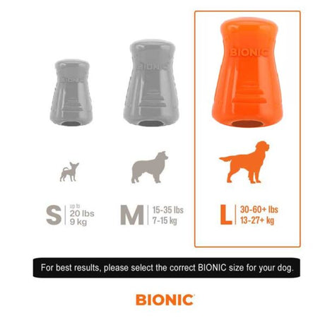 Juguetes ultra resistentes para perros BIONIC Treat Shaker