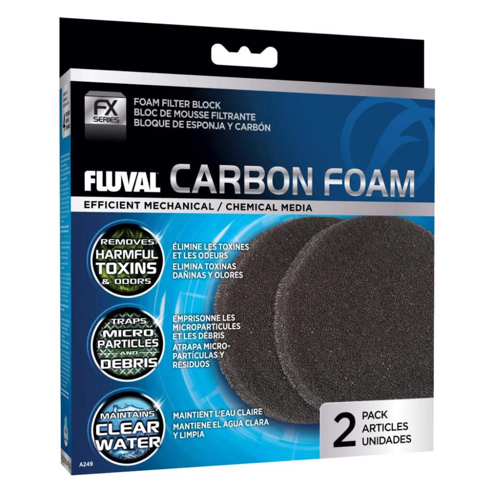 Foamex con Carbón para filtro Fluval FX - Pack de 2