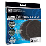 Foamex con Carbón para filtro Fluval FX - Pack de 2