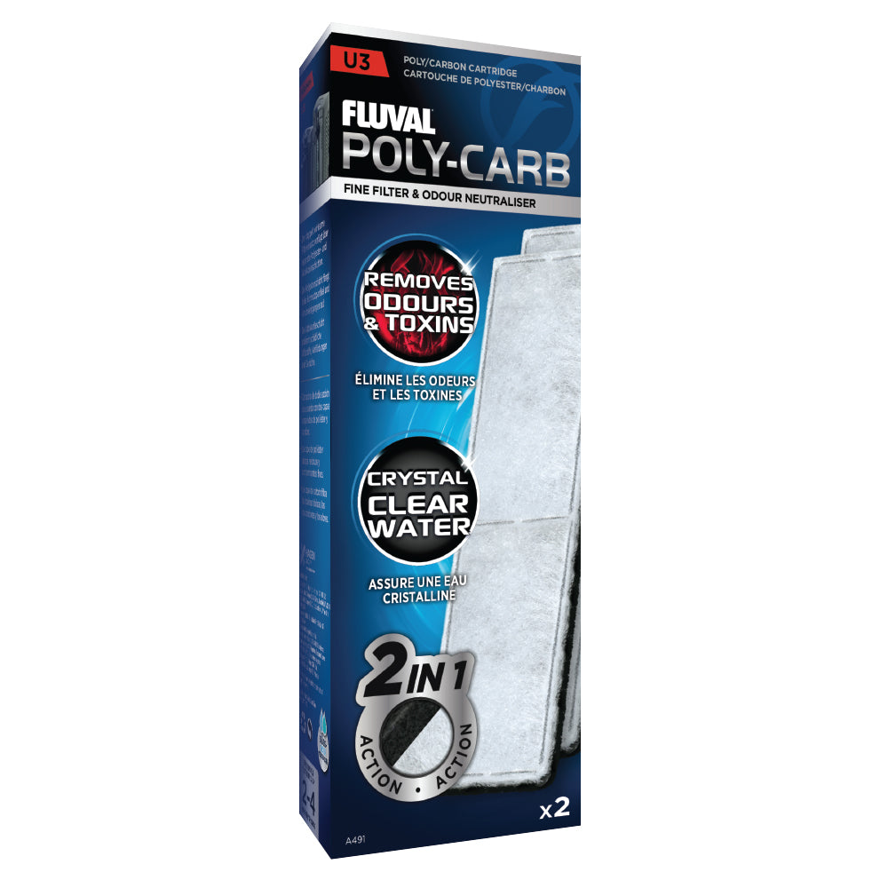 Poly-Carb para filtro interno Fluval U - Pack de 2