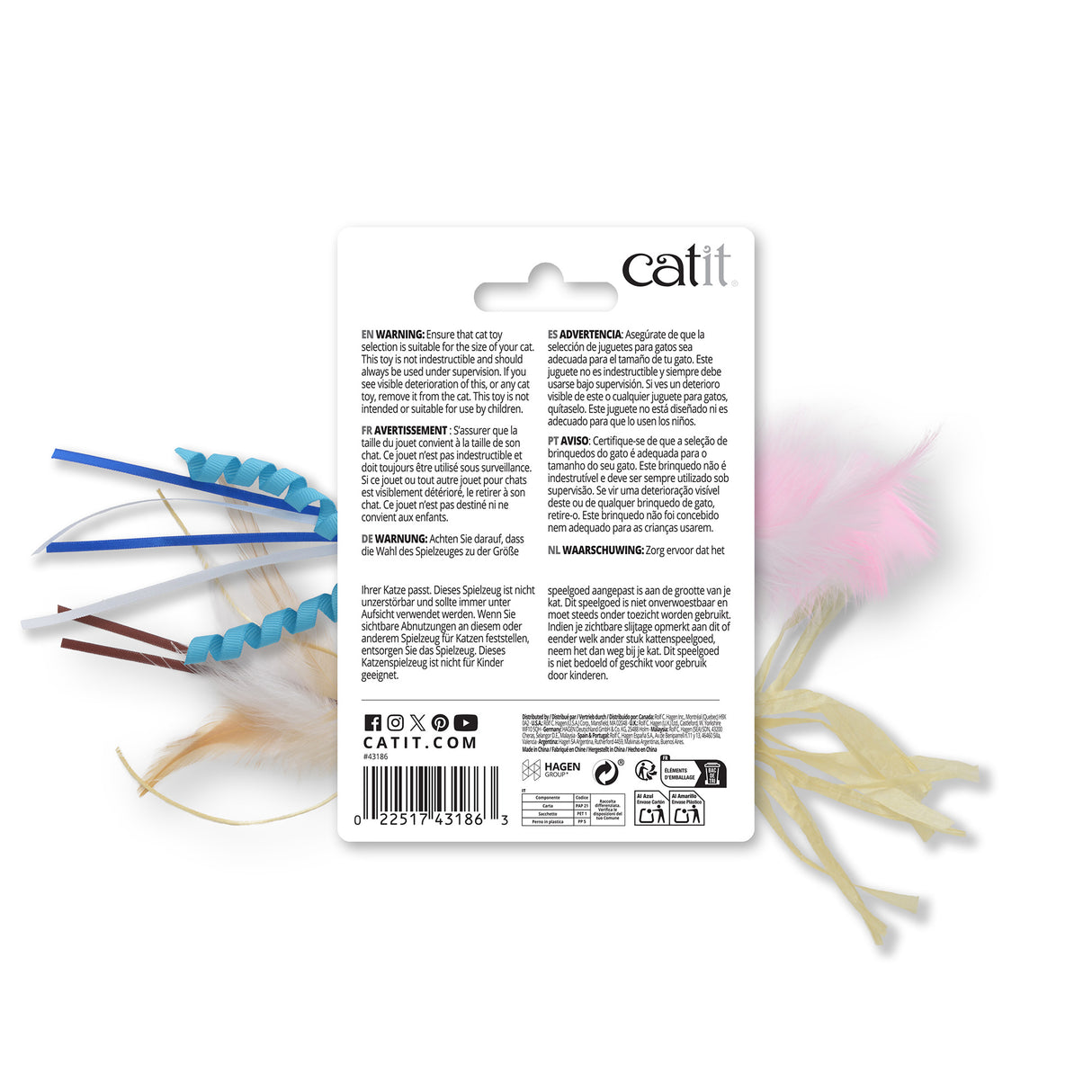 Catit plumas naturales 2pc