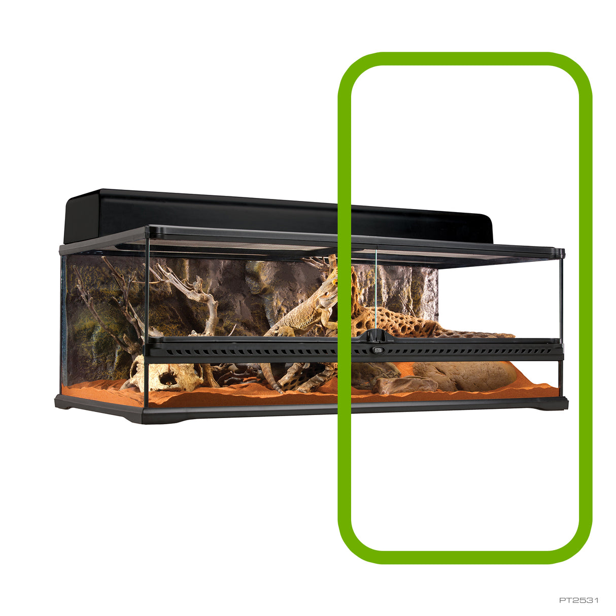 Puertas de cristal de repuesto para terrario Exo Terra PT2611