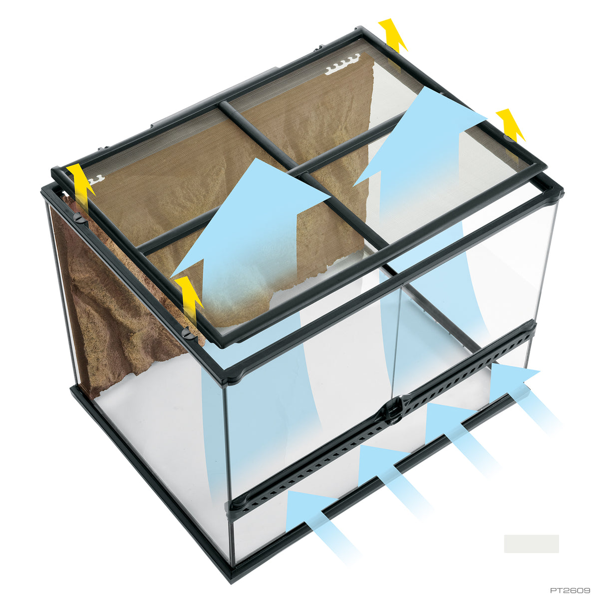 Paludario y terrario de cristal extra alto Exo Terra