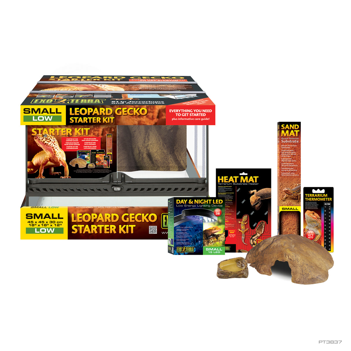 Kit de terrario de gecko leopardo Exo Terra Starter Kits