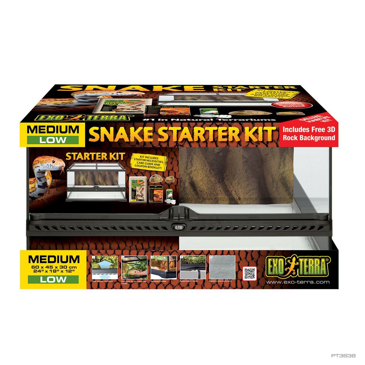 Kit de terrario de serpiente Exo Terra Starter Kits