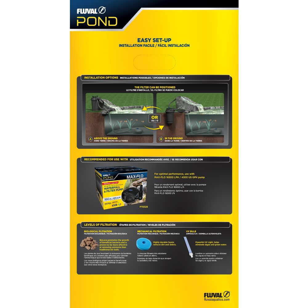 Filtro Pressure Flo UV Fluval Pond