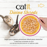 Sopa para Gatos Catit Divine Shreds - Multipack 12 unidades