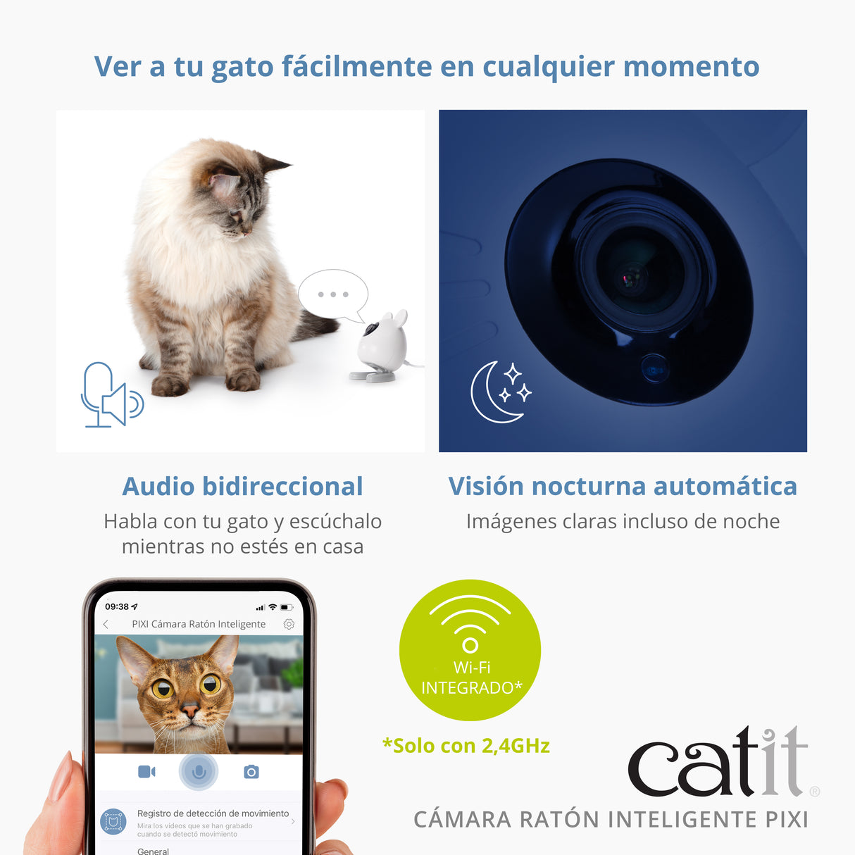 Cámara Ratón Inteligente Catit PIXI