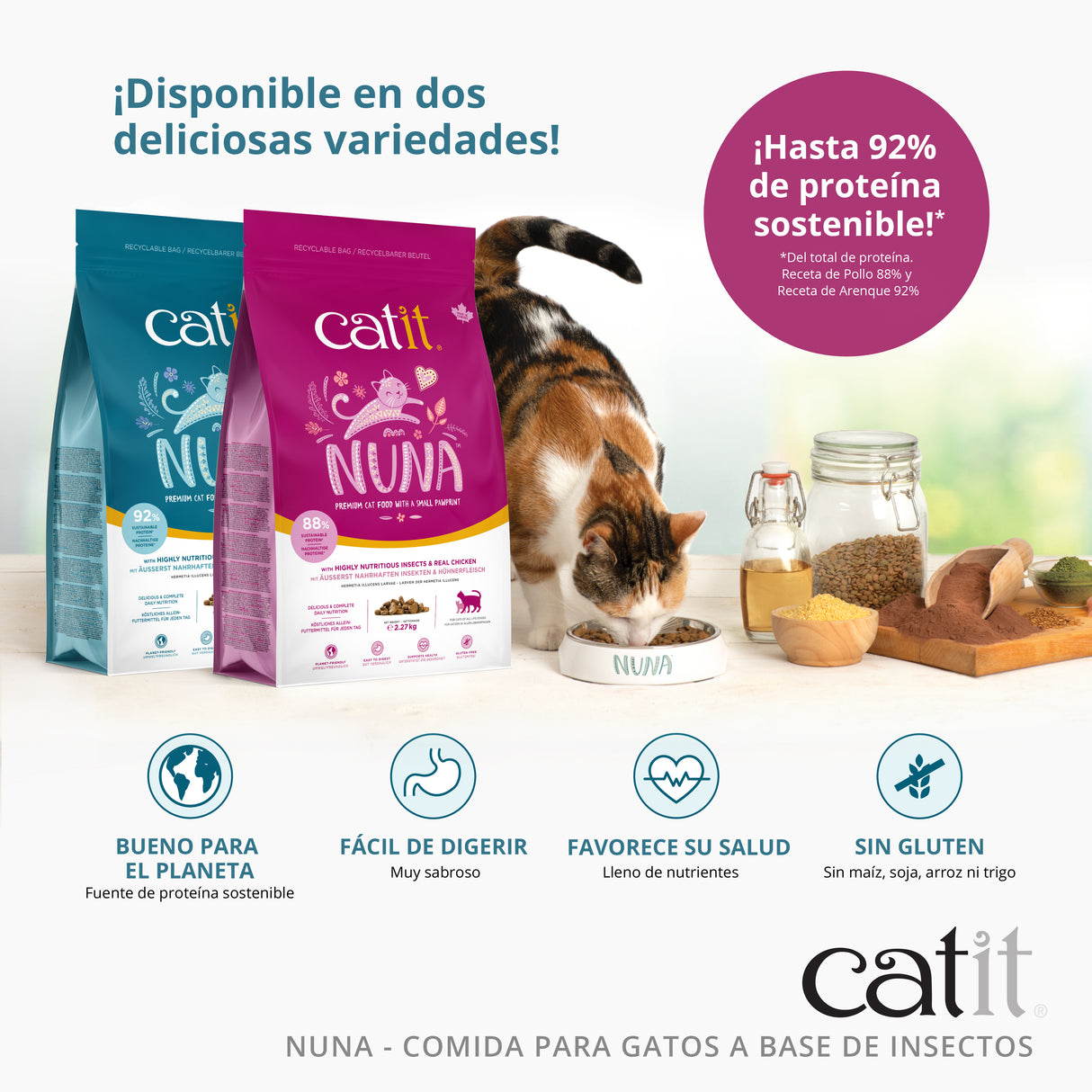 Snacks Catit Nuna – Snacks a Base de Proteína de Insecto para Gatos