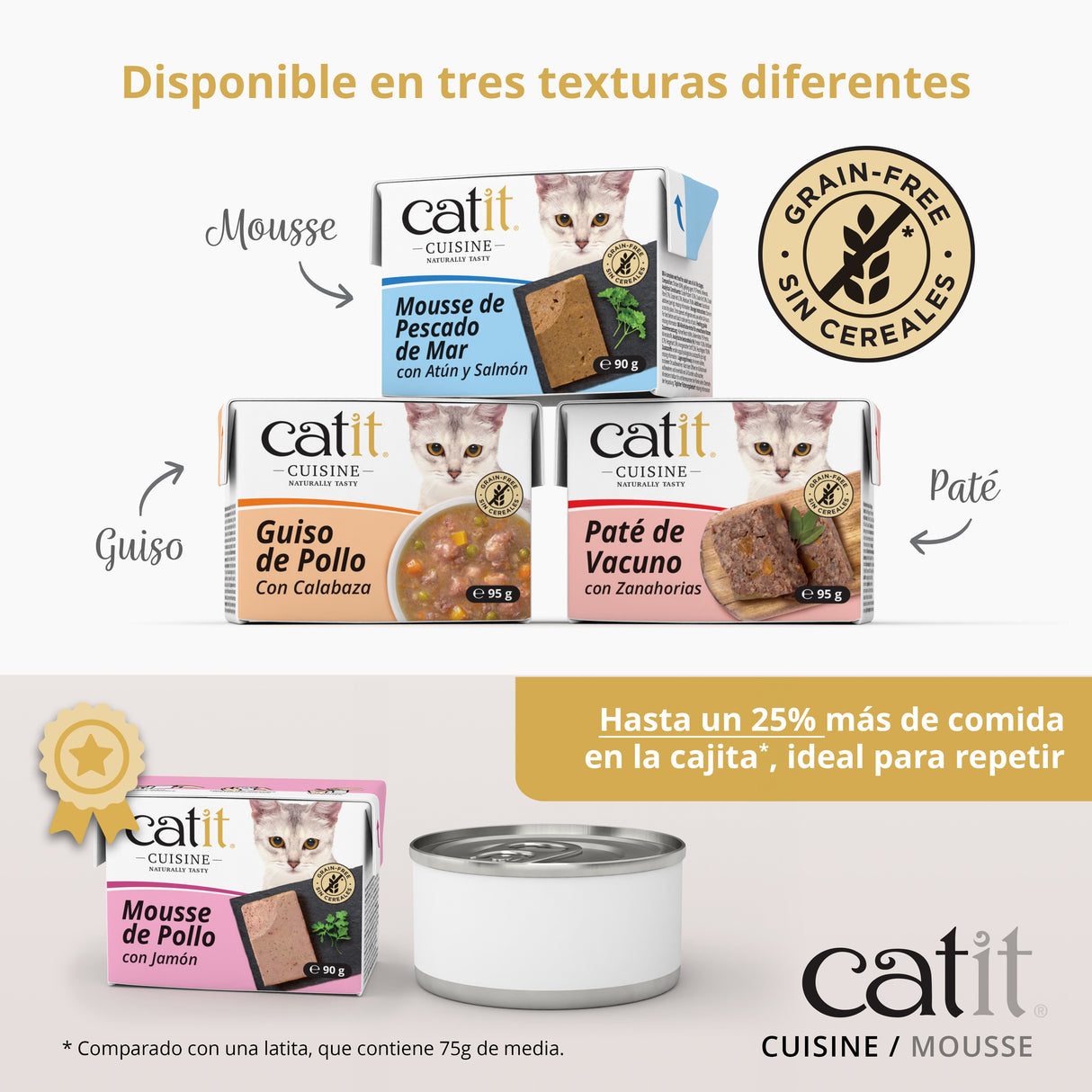 Mousse para gatos Catit Cuisine