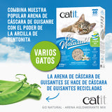 Arena Aglomerante Mix para Muchos Gatos Go Natural