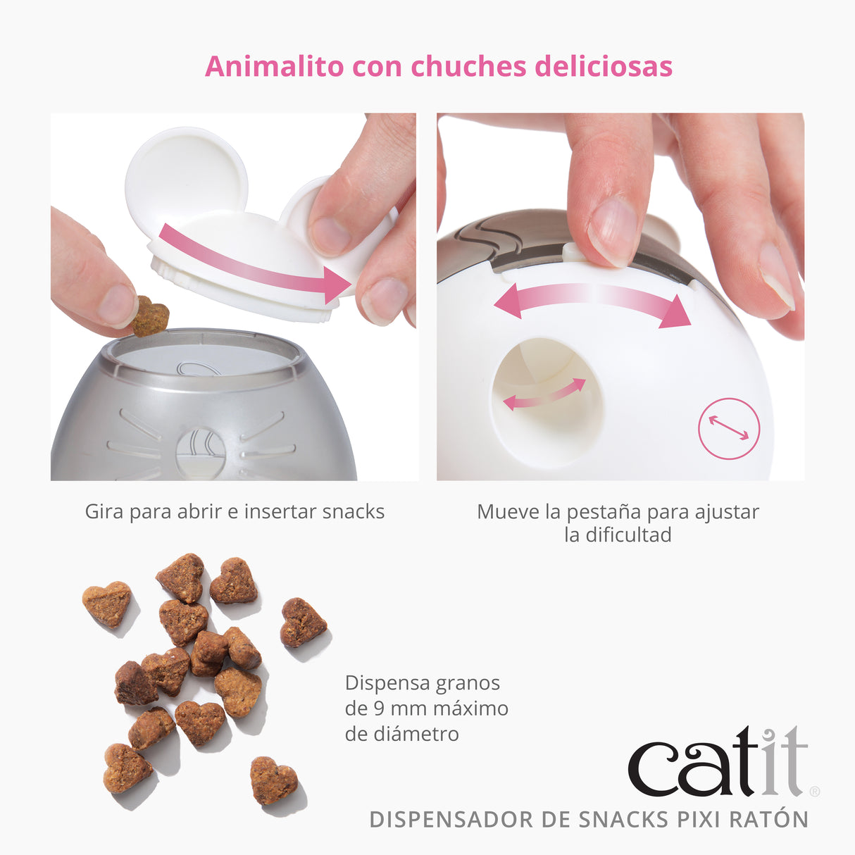 Dispensador de snacks PIXI – Ratón