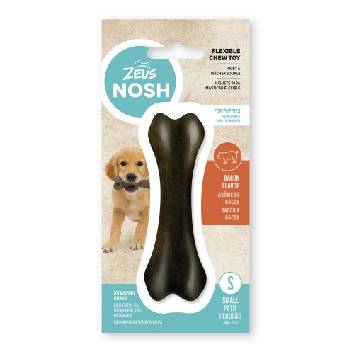 Hueso mordedor con aroma para cachorro Zeus Nosh Flexible