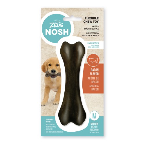 Hueso mordedor con aroma para cachorro Zeus Nosh Flexible